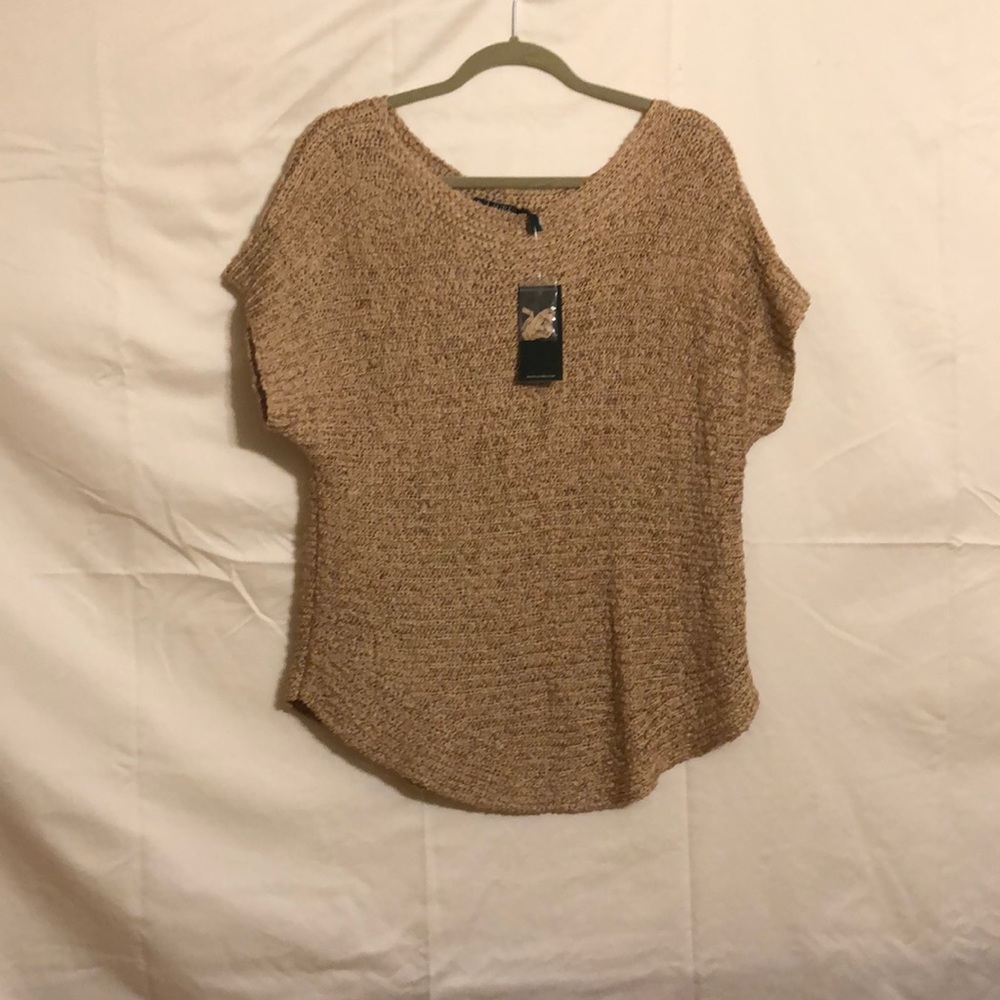 Women’s large tan knit sweater